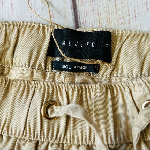 Mohito Women’s Beige Eco Aware Mid Rise Elastic Waist Drawstring Jogger - Picture 10 of 16